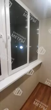 Остекление балкона и балконного блока профилем Rehau 60 и отделка панелями ПВХ